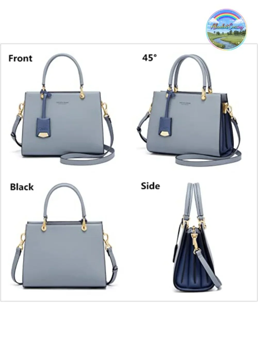 Genuine Leather Tote Satchel Handbag Shoulder Purse Women Work Travel